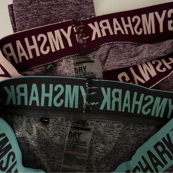 Gymshark Bundle Dry flex seamless Fitness leggings in Teal and Ruby Size M - Picture 2 of 14